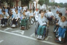 Start do wy�cigu Jan�w Lubelski - Porytowe Wzg�rze - 1998r.